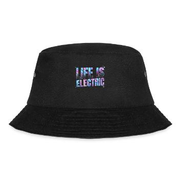 Ebike Funny Life is Electric Bike Bicycle Retro - Bucket Hat - black - Front - Lela (165cm)