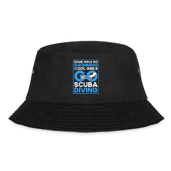 Sporttauchen Geschenk Unterwasser Sporttaucher - Bucket Hat - Schwarz - Vorne - Lela (165cm)
