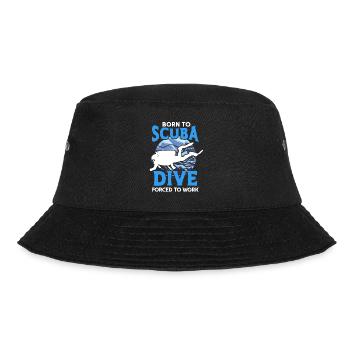 Sporttauchen Geschenk Unterwasser Sporttaucher - Bucket Hat - Schwarz - Vorne - Lela (165cm)