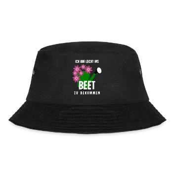 Garten Gärtner Galabauer Witz Galabau - Bucket Hat - Schwarz - Vorne - Lela (165cm)