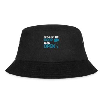 Skydiving Skydiving Skydiving, because the - Bucket Hat - black - Front - Lela (165cm)