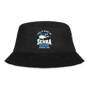 Sporttauchen Geschenk Unterwasser Sporttaucher - Bucket Hat - Schwarz - Vorne - Lela (165cm)