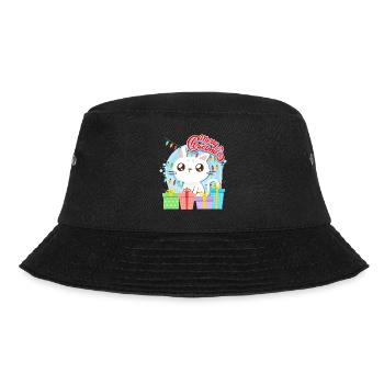 Merry Catmas Cats Children - Bucket Hat - black - Front - Lela (165cm)