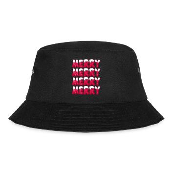 Christmas Merry-Christmas Typography Merry - Bucket Hat - black - Front - Lela (165cm)