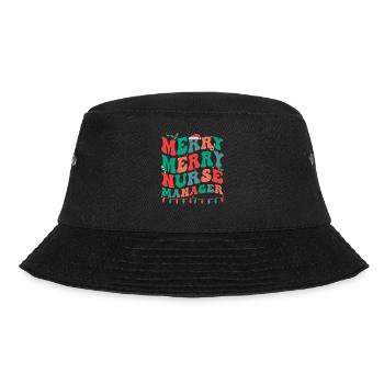 Nurse Manager Christmas Nurse Manager Xmas Gifts - Bucket Hat - black - Front - Lela (165cm)