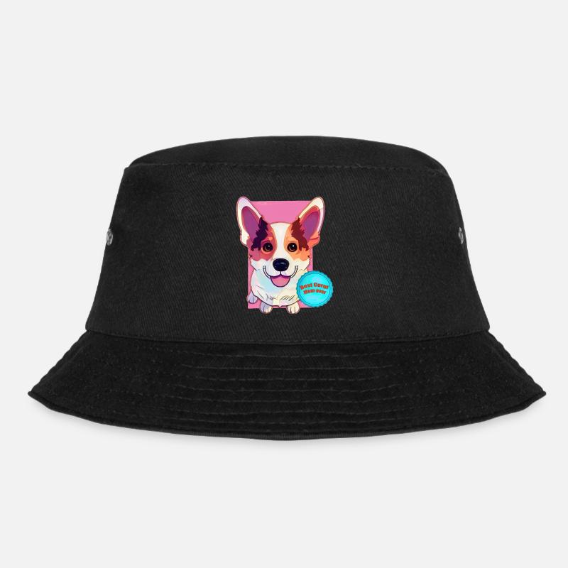 best corgi mum - Bucket Hat - Schwarz