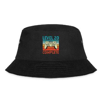 Level 20 Complete - Bucket Hat - black - Front - Lela (165cm)