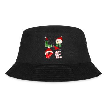 Funny love christmas - Bucket Hat - Schwarz - Vorne - Lela (165cm)