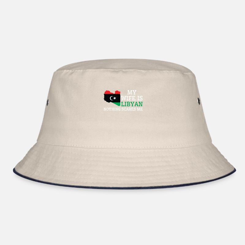 Nothing Scares Me Libyan Wife Libya Bucket Hat