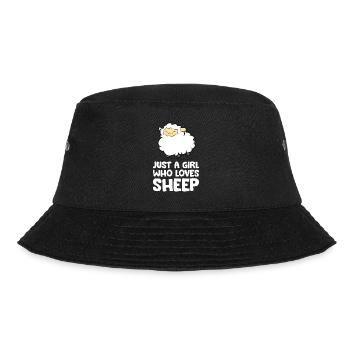 Nur ein Junge, der Schafe liebt - Bucket Hat - Schwarz - Vorne - Lela (165cm)