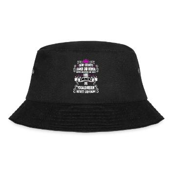 Yogalehrerin T witziges Spruch Motiv Yoga - Bucket Hat - Schwarz - Vorne - Lela (165cm)