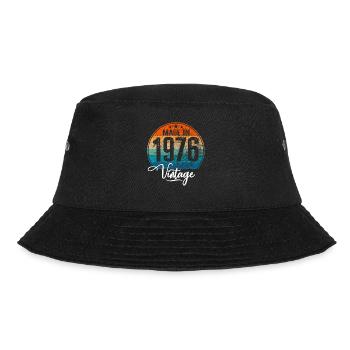 Vintage Made in 1976 Year of birth 1976 Birthday - Bucket Hat - black - Front - Lela (165cm)