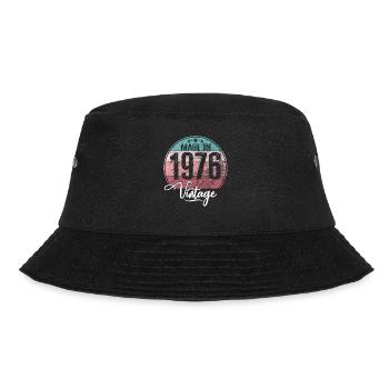 Vintage Made in 1976 Year of birth 1976 Birthday - Bucket Hat - black - Front - Lela (165cm)