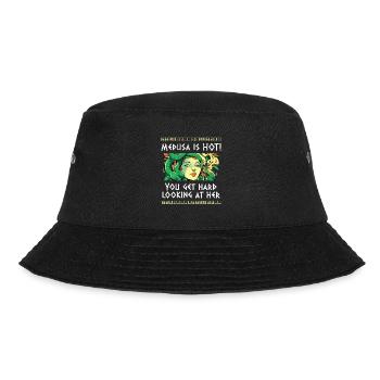 Antike Griechische Mythologie Fabelwesen Schlange - Bucket Hat - Schwarz - Vorne - Lela (165cm)