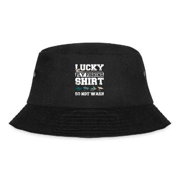 Lucky fly fishing do not wash - Bucket Hat - Schwarz - Vorne - Lela (165cm)