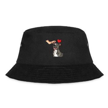 American Staffordshire Bull Terrier Staffy Dog - Bucket Hat - black - Front - Lela (165cm)