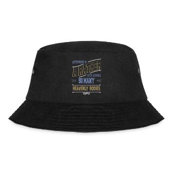 Christmas Funny Quote Sayings Planets Present Idea - Bucket Hat - black - Front - Lela (165cm)