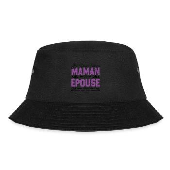 J'ai deux titres maman et épouse. Cadeau Maman - Bob - noir - Devant - Lela (165cm)