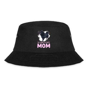 Schipperke Mom Hundemama Hundebesitzer Geschenk - Bucket Hat - Schwarz - Vorne - Lela (165cm)
