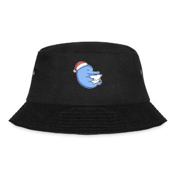 Dolphin Christmas Sleep Sleep Sleep Sleep - Bucket Hat - black - Front - Lela (165cm)