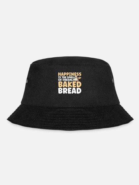 Brotbacken Geschenk Bäckerei Zitat Bäcker - Bucket Hat - Schwarz