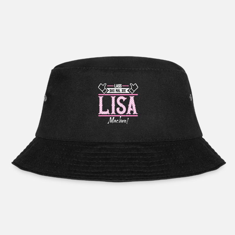 Lisa Geschenkidee Geschenk Geburtstag - Bucket Hat - Schwarz