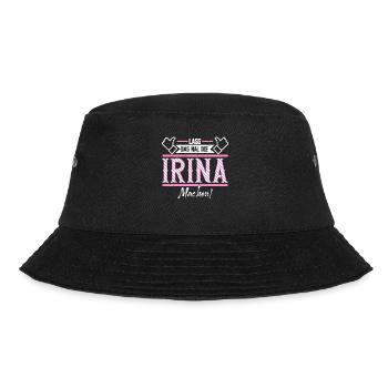 Irina Geschenkidee Geschenk Geburtstag - Bucket Hat - Schwarz - Vorne - Lela (165cm)