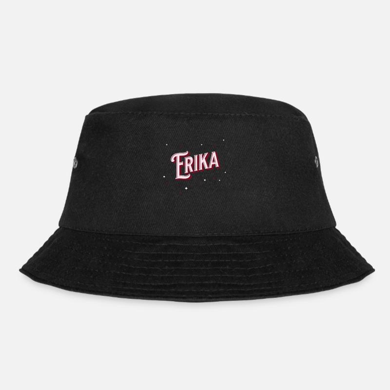 Erika Namen personalisiert - Bucket Hat - Schwarz
