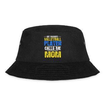 My Favorite Volleyball Player Calls Me Mom - Bucket Hat - Schwarz - Vorne - Lela (165cm)