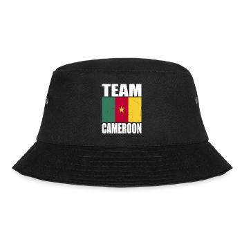Team Kamerun Fußball - Bucket Hat - Schwarz - Vorne - Lela (165cm)