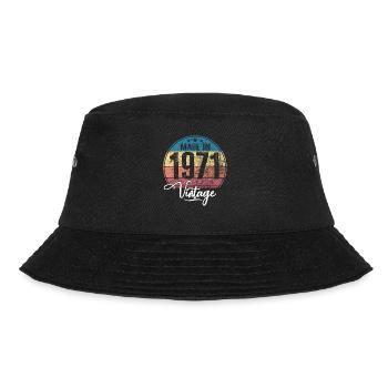 Vintage Made in 1971 Year of birth 1971 Birthday - Bucket Hat - black - Front - Lela (165cm)