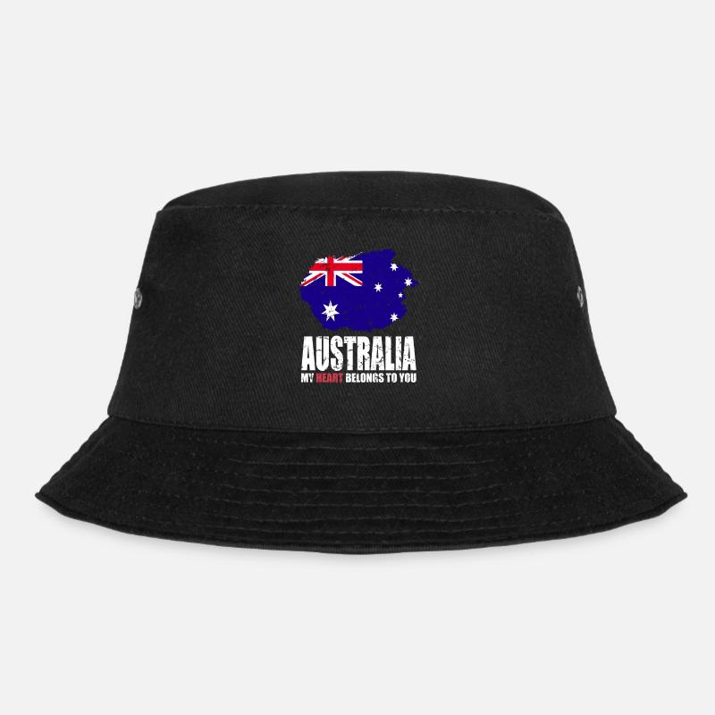 Australien Fahne - Bucket Hat - Schwarz