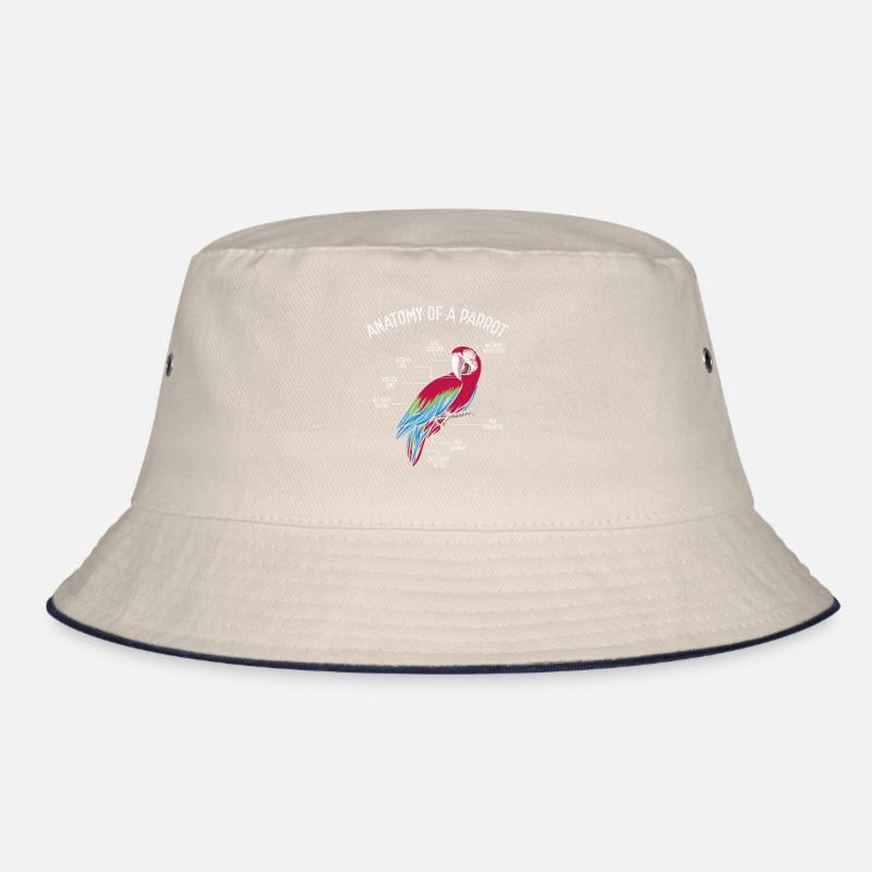 Anatomie Eines Papageis Bucket Hat