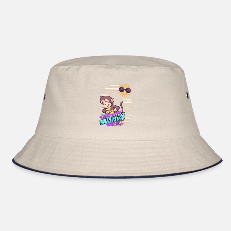 Monkey in good weather Bucket Hat