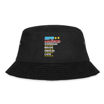Definition eines Super Kindergärtner - Bucket Hat - Schwarz - Vorne - Lela (165cm)