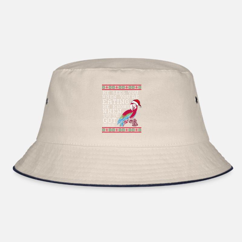 Christmas parrot Bucket Hat