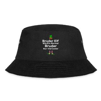 Bruder Elf Geschwister Geschenk - Bucket Hat - Schwarz - Vorne - Lela (165cm)