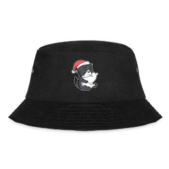 Chat de forêt norvégien Chat Noël endormi - Bob - noir - Devant - Lela (165cm)