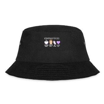 Vorhersage 2023 Werdender Papa Werdende Mama - Bucket Hat - Schwarz - Vorne - Lela (165cm)