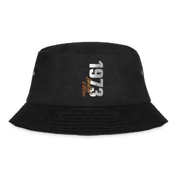 50. Geburtstag Jahrgang 1973. 50 Jahre - Bucket Hat - Schwarz - Vorne - Lela (165cm)