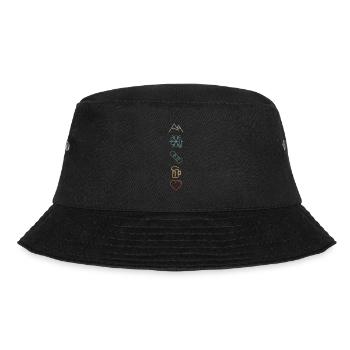Snowboard Liebe Winter Berge Piste Snowboardfahren - Bucket Hat - Schwarz - Vorne - Lela (165cm)