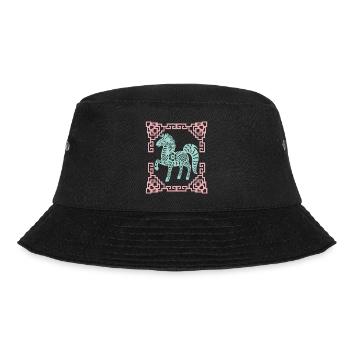 Jahr des Pferdes, Chinesisches Horoskop China - Bucket Hat - Schwarz - Vorne - Lela (165cm)
