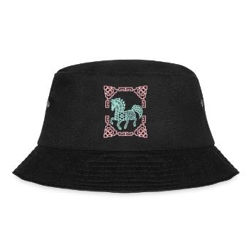 Jahr des Pferdes, Chinesisches Horoskop China - Bucket Hat - Schwarz - Vorne - Lela (165cm)