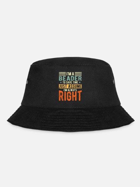 Pearl elongation - Bucket Hat - black