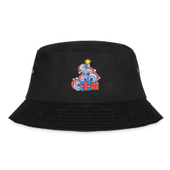 Weihnachten Weihnachtsbaum Koala - Koalas - Bucket Hat - Schwarz - Vorne - Lela (165cm)