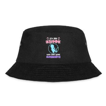 Was sind deine Superkräfte? Ich bin Hebamme - Bucket Hat - Schwarz - Vorne - Lela (165cm)