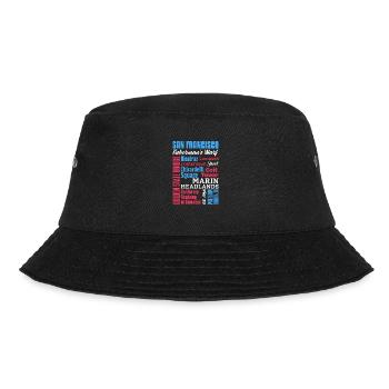 San Francisco - Bucket Hat - Schwarz - Vorne - Lela (165cm)