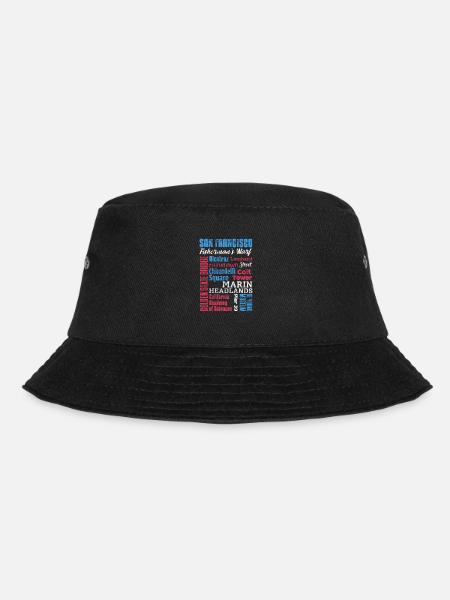 San Francisco Golden Gate Kalifornien Geschenk - Bucket Hat - Schwarz