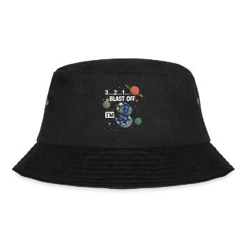 Blast Off Ich Bin 3 Jahre Alt, 3. Geburtstag - Bucket Hat - Schwarz - Vorne - Lela (165cm)