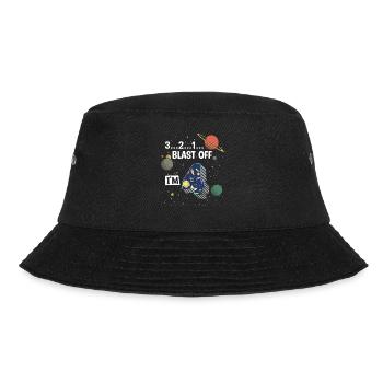 Blast Off Ich Bin 4 Jahre Alt, 4. Geburtstag - Bucket Hat - Schwarz - Vorne - Lela (165cm)